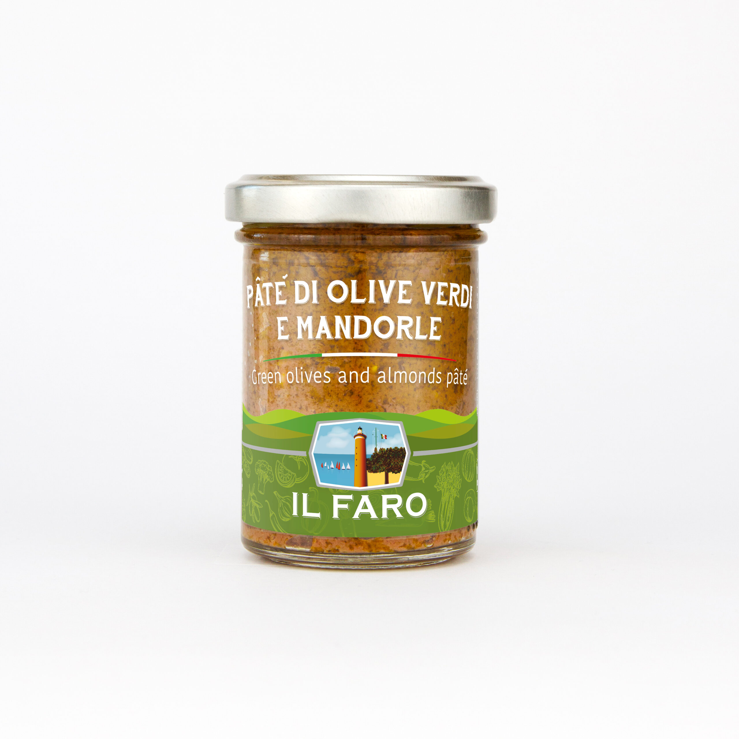 patè olive verdi e mandorle